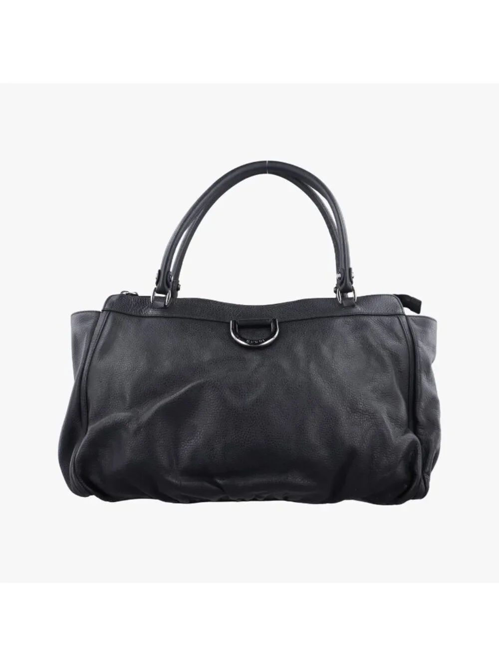 Gucci Abbey D Ring Hobo Black Leather